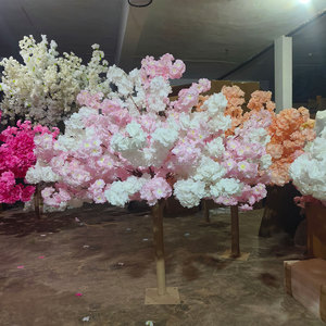 Hermoso árbol de <span class=keywords><strong>flor</strong></span> rosa y blanca, cerezo falso de 1,2 m de altura para centro de mesa de recepción de boda - Product Image 1