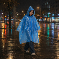 Imperméable jetable universel pour adultes en PE, coupe-vent, imperméable, léger, avec logo, pour la randonnée, les voyages, le camping