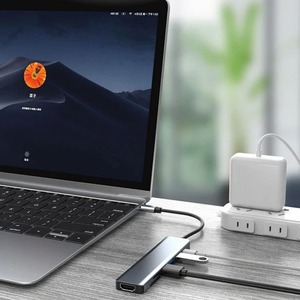Hub USB C, séparateur de type C, station d'accueil Thunderbolt 3, <span class=keywords><strong>adaptateur</strong></span> pour ordinateur portable avec pour <span class=keywords><strong>Macbook</strong></span> <span class=keywords><strong>Air</strong></span> <span class=keywords><strong>M1</strong></span> iPad Pro - Product Image 4