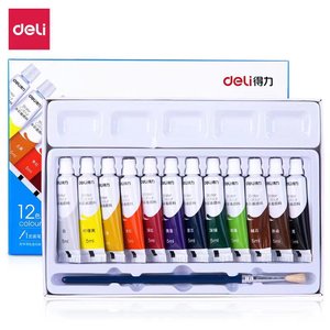 Deli Watercolor Paints 12 18 24 Colors Set For Art Students Painting Supplies - Product Image 4