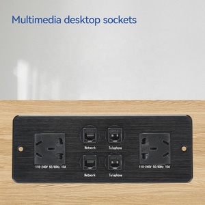 Nouveau design barrette d'alimentation électrique cc murale connecteur télé réseau 220 V avec prise chinoise - Product Image 2
