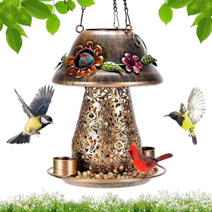 Çift <span class=keywords><strong>Suet</strong></span> kafesi ile açık havada asılı Metal kuş besleyici - Product Image 6