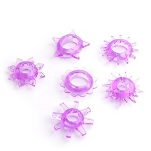 Penis Ring Set <b>TPE</b> Delay Ejaculation For Male Foreplay Tease Adult Sex Toy - Product Image 4