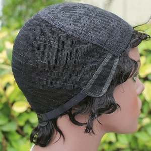 Cabello Humano Virgen Indio 100% Natural de 6 Pulgadas con Ondas Suaves para Peluca, 150% de Densidad con Flequillo, 6 Colores a Elegir, Hecho a Máquina - Product Image 5