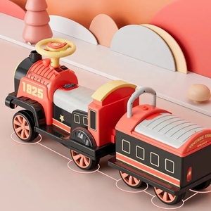 Trenino Elettrico per <span class=keywords><strong>Bambini</strong></span> a Doppia Trazione Ricaricabile Biposto Giocattolo a Batteria con Telecomando Trattore con Doppio Rimorchio - Product Image 5