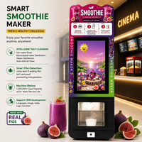 Distributeur automatique de smoothies autonome commercial sans réservoir d'eau et avec option eau en bouteille – Vente en gros