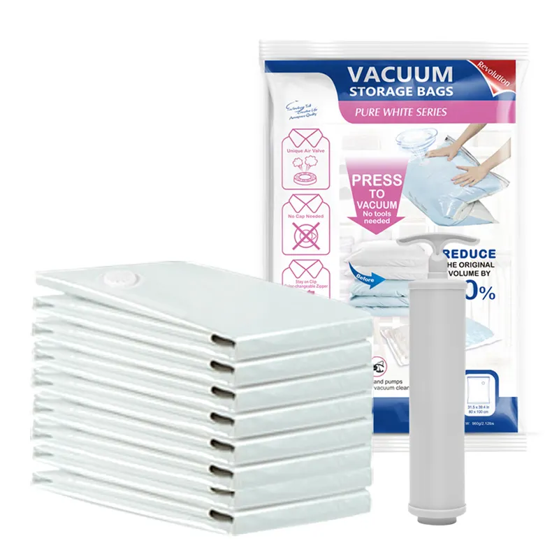 Печатный биоразлагаемый упаковочный герметик пылезащитный Вакуумный пакет для хранения одежды Вакуумный Герметичный пакет