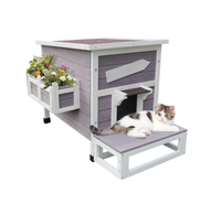Vente en gros de cabane moderne pour chat, mobilier de luxe en bois de haute qualité, personnalisée, nouveau type d'abri pour chat, cabane pour animaux de compagnie en bois