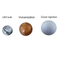 Balles de golf LED personnalisées avec logo XJT B11, 3 pièces, en Surlyn, pour événements de golf nocturnes et cadeaux d'entreprise