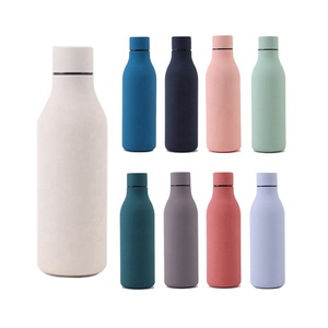 Botella de agua aislada de acero inoxidable de 550ml, termo, superficie pintada de goma, termo, taza de café, botella de Cola, nombre del producto - Product Image 3