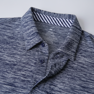Camisa de Punto Antiarrugas Estampada para Hombre, Tejido de Algodón Fino y Suave, Logotipo Bordado en la Parte Delantera, Estilo Casual Elegante, 180g - Product Image 1