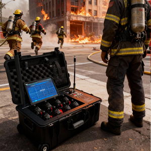 Sistema di Allarme Personale Wireless (Dispositivo PASS) con Monitoraggio da Remoto - Allarme di Emergenza per Vigili del Fuoco IP68 - Product Image 1