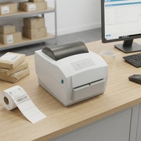 Imprimante d'étiquettes thermiques à découpe automatique 110 mm 4x6 sans fil Bluetooth WiFi, machine d'impression d'autocollants compatible MQTT Cloud