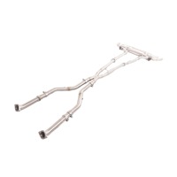 Sistem Knalpot Mid Catback Stainless Steel 1.5mm Poles Cermin untuk Lexus LC500h 5.0