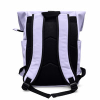 Tas Ransel Wanita Kulit PU Fashion Tahan Air dengan Ritsleting, Tali Bahu Lengkung, dan Kompartemen Laptop - Kapasitas 20-59L untuk Perjalanan