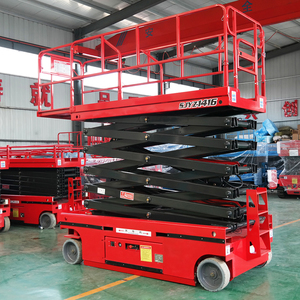 แพลตฟอร์มยกไฟฟ้าแบบกรรไกร ขนาด 6ม. 8ม. 10ม. 12ม. 14ม. ขายดี สำหรับงานที่สูง - Product Image 1