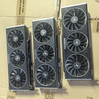 Bekerja dengan baik Gpu RX 6800 6800XT 16GB GPU Desktop game digunakan antarmuka PCI Express DVI RX 6800XT kipas kartu grafis