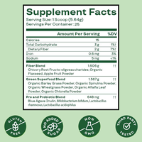 Poudre Probiotique aux Fruits Saveur Pomme, Complément Alimentaire pour la Santé Intestinale et la Vitalité Naturelle, à Base de Spiruline en Sachet