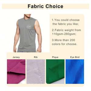 Débardeur d'été à col ras du cou élastique sans manches personnalisé de haute qualité Débardeur pour hommes à prix de gros - Product Image 4
