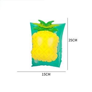Anneau de bras d'ananas gonflable pour enfants Fournitures d'eau 2-4 ans-Brassards de bébé de tube de flotteur de piscine pour garçons et filles PVC - Product Image 2