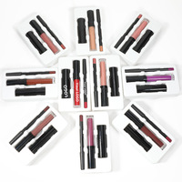 Set de Labial, Brillo Labial y Delineador de Labios Vegano, Resistente al Agua, de Larga Duración, con Alta Pigmentación Mineral, 3 Piezas, Marca Privada Personalizable