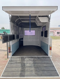 <span class=keywords><strong>Remorque</strong></span> à cheval pleine grandeur à 2 <span class=keywords><strong>chevaux</strong></span> avec <span class=keywords><strong>camion</strong></span> de chargement incliné Flotteurs d'angle 2HAL pour le transport des <span class=keywords><strong>chevaux</strong></span> - Product Image 5