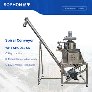 Sophon tùy chỉnh thép không gỉ Tự động dọc nhựa PELLET xoắn ốc loại khoan Feeder máy linh hoạt bột vít băng tải - Product Image 3