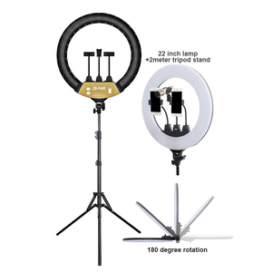 2021 haute qualité led selfie anneau lumineux 22 pouces <span class=keywords><strong>pour</strong></span> anneau lumière photographie streaming vidéo tiktok salon de coiffure - Product Image 4