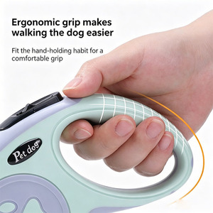 Guinzaglio Retrattile Classico e Confortevole per Animali Domestici, Corda in Nylon Anti-Groviglio, Impugnatura Ergonomica, Resistente con Blocco di Sicurezza - Product Image 3