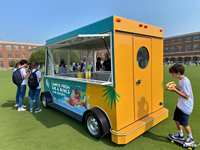 Camion de restauration commercial avec roues mobiles pour hot-dogs, frites, glaces, pour les concessions de magasins équestres