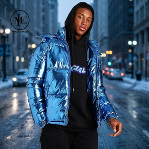 Custom Logo Reversible Quick Dry Breathable Waterproof Eco-Friendly Bomber <b>Jacket</b> with Nylon/Cotton Shell for <b>Men</b> Winter - Product Image 2