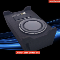 Subwoofer de voiture actif 10 pouces, 300W RMS, SVC 4 Ohm, avec amplificateur intégré, basses profondes et puissantes, caisson de basses slim pour voiture