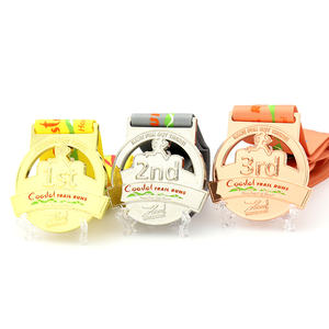 Ucuz özel metal emaye spor trail çalışır çalışan altın gümüş bronz ödülü 1st 2nd 3rd 1 2 3 madalyası şerit - Product Image 1