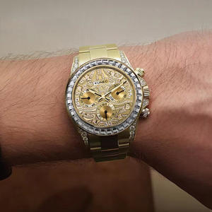 Montres mécaniques automatiques pour hommes, chronographe lumineux en or de luxe personnalisées - Product Image 2