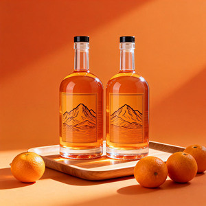 Bouteilles en verre personnalisées en gros de 700 ml pour vodka, whisky, rhum, <span class=keywords><strong>gin</strong></span>, liqueur, bouteille en verre pour vodka avec bouchon - Product Image 3