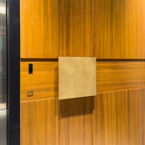 Porte d'entrée double en acier de luxe 2026 pour l'<span class=keywords><strong>extérieur</strong></span>, design moderne en bois pour maisons - Product Image 3