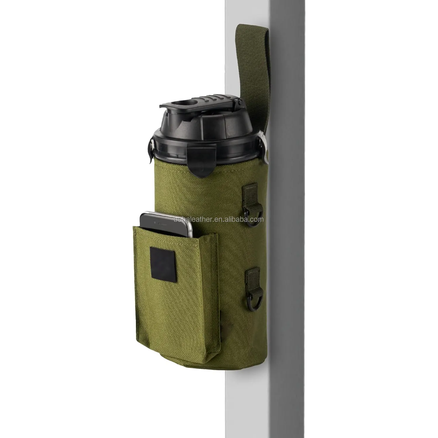 Porte-bouteille d'eau magnétique Aimant intégré pour une fixation facile à l'équipement d'exercice avec sac de bouteille d'eau magnétique