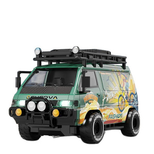 Voiture RC <span class=keywords><strong>1</strong></span>:<span class=keywords><strong>24</strong></span> 2.4G 4WD Mini Bus <span class=keywords><strong>Drift</strong></span> Off-Road Racing Modèle en résine avec chargeur - Product Image 1