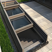 Claraboya Automática Plegable de Aluminio con Certificación CE, Ventana de Techo Arquitectónica Motorizada 6063 T5 para Proyectos Comerciales y Residenciales
