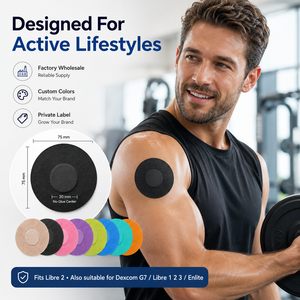 Couvre-capteurs <span class=keywords><strong>Libre</strong></span> 3 & 3 Plus, patchs adhésifs médicaux CGM imperméables et respirants, certifiés CE, sans latex, classe médicale I, durée 14 jours - Product Image 2