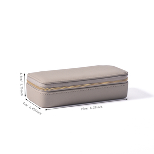jewelry boxes with travel jewelry box logo leather jewelry box IN STOCK