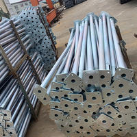 Puntal de Acero Acrow para Construcción - Soporte Metálico Pintado Ajustable en Altura, para Encofrados de Hormigón