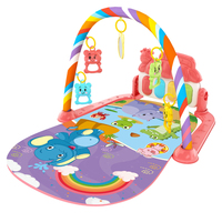 Tapis d'éveil musical multicolore pas cher avec piano à pédales et jouets suspendus pour activités éducatives et de fitness – Idéal pour le dropshipping