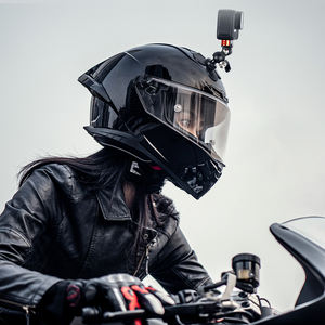 Soporte de montaje de casco adhesivo fuerte Flexible de liberación rápida de cabeza de bola de 17mm para <span class=keywords><strong>Insta360</strong></span> para GoPro 13 para cámara DJI Action 5 Pro - Product Image 1