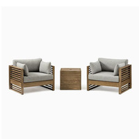 Table Basse Carrée de Luxe Moderne pour Extérieur, Durable pour Ensemble de Table à Manger, Utilisation en Parc, Hôtel ou Hall
