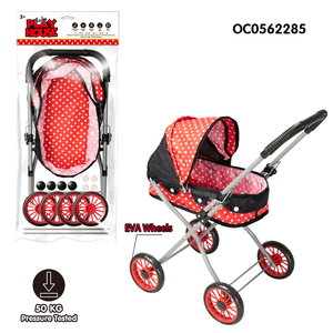 Cochecito de hierro plegable 3 en 1 para bebé, juguete seguro para niña - Product Image 2
