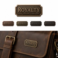 Étiquette de marque personnalisée en acrylique 3D gravée au laser, de luxe, vintage, lavable, 40 mm, pour sacs à main, sacs en cuir, accessoires de maroquinerie