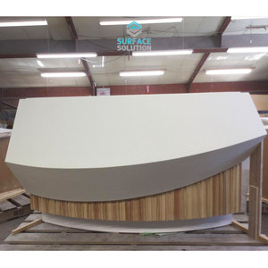 Plaques de surface solide en acrylique blanc modifié de haute qualité, comptoir <span class=keywords><strong>Dekton</strong></span> 6X2440X760mm - Product Image 6