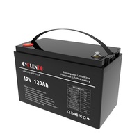 Batterie au lithium Lifepo4 12V 120Ah à cycle profond, fournie directement par l'usine CYCLENPO, pour véhicules électriques, camping-cars, bateaux, caravanes, énergie solaire