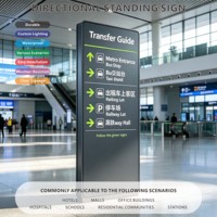 Panneaux de signalisation directionnelle LED personnalisés, multicolores, pour centres commerciaux, bureaux, propriétés et parcs industriels